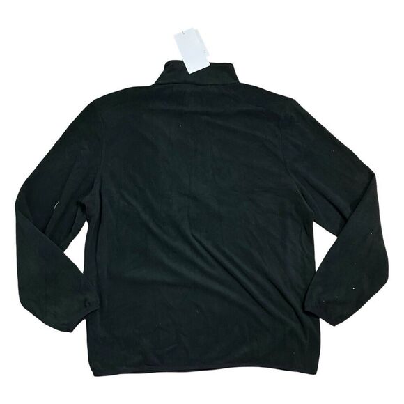 RAINS Sweater WMNS L Black Fleece Pullover Half Zip Layer Logo Lightweight - Picture 8 of 8